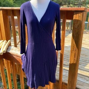 See You Monday Navy Knit Dress